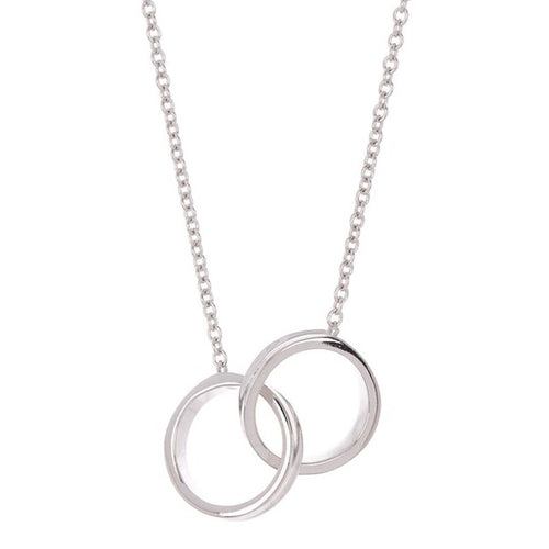 Interlocking Circles Necklace silver - Front & Company: Gift Store