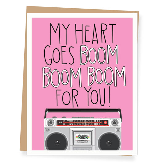 Boombox Valentine's Day Card