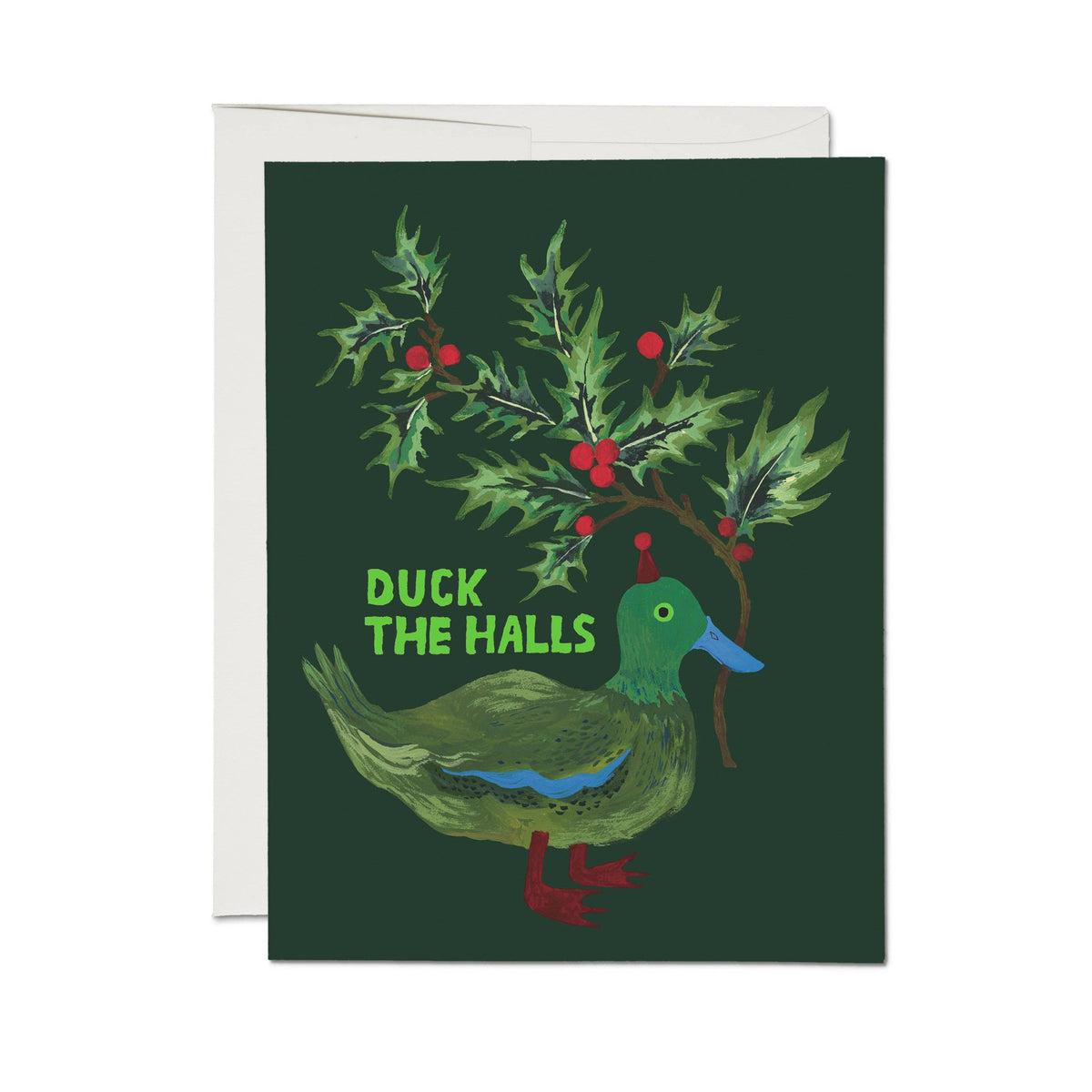 Duck the Halls greeting card