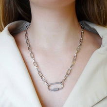 Load image into Gallery viewer, Open Carabiner Link Chain Necklace
