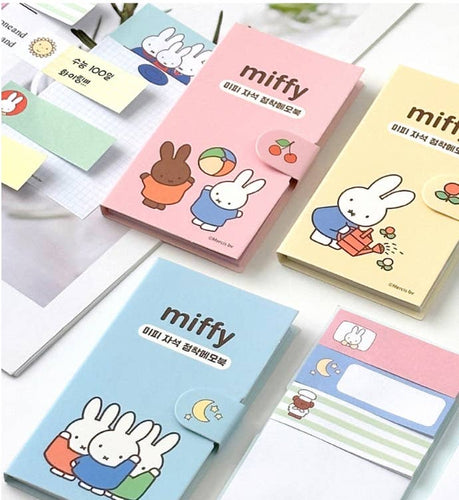 Miffy Variety Sticky Memo Note Pad Book - Front & Company: Gift Store