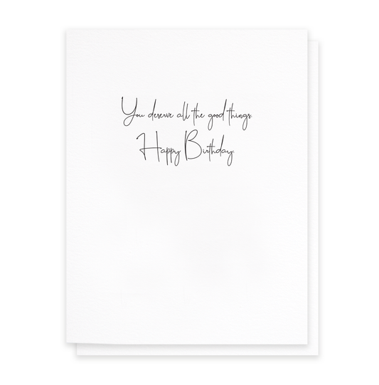 All the Good Things, Birthday Greeting Card
