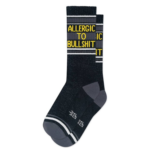 Allergic To Bullshit Gym Crew Socks