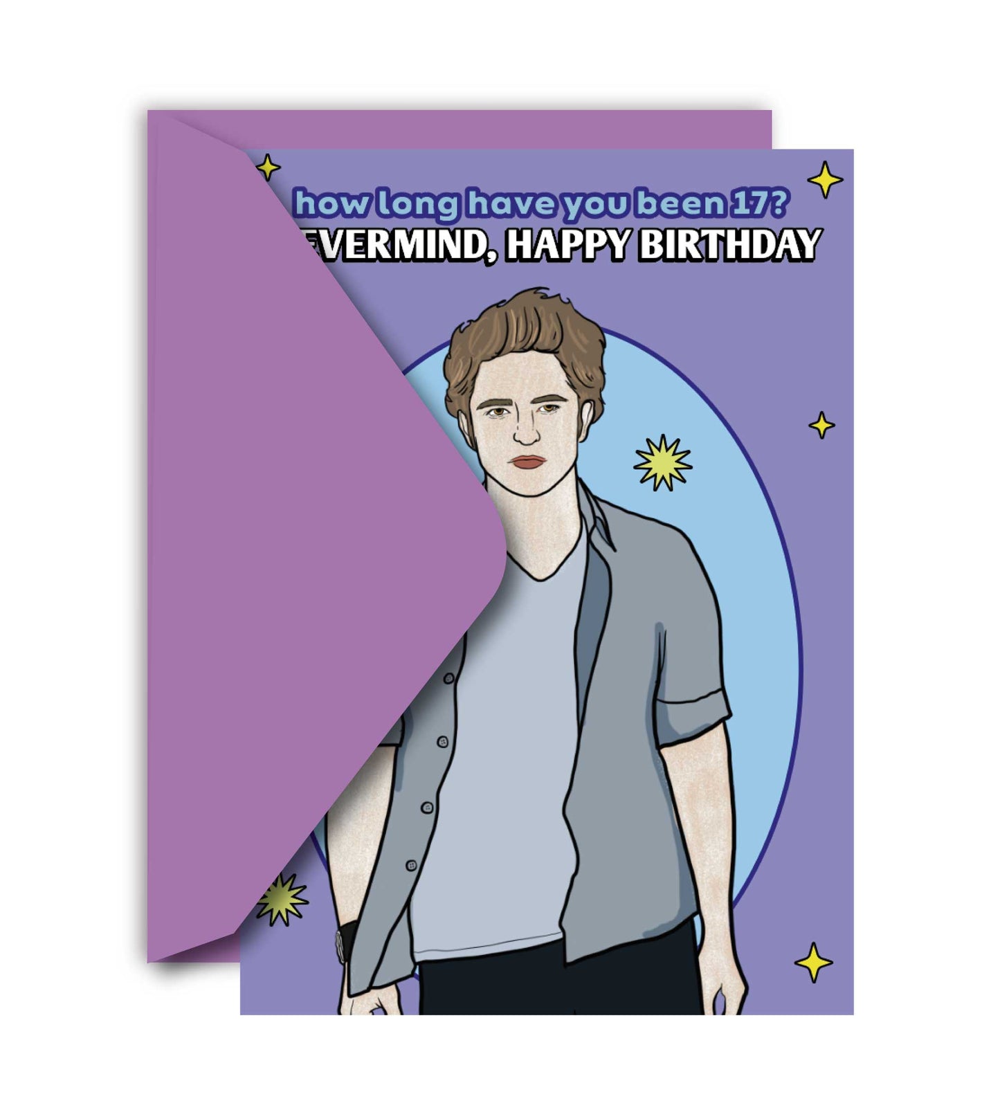 How Long Have You Been 17? Vampire Birthday Greeting Card