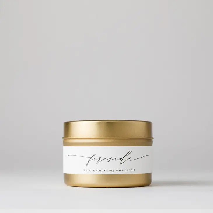 Fireside : Tin Soy Candle