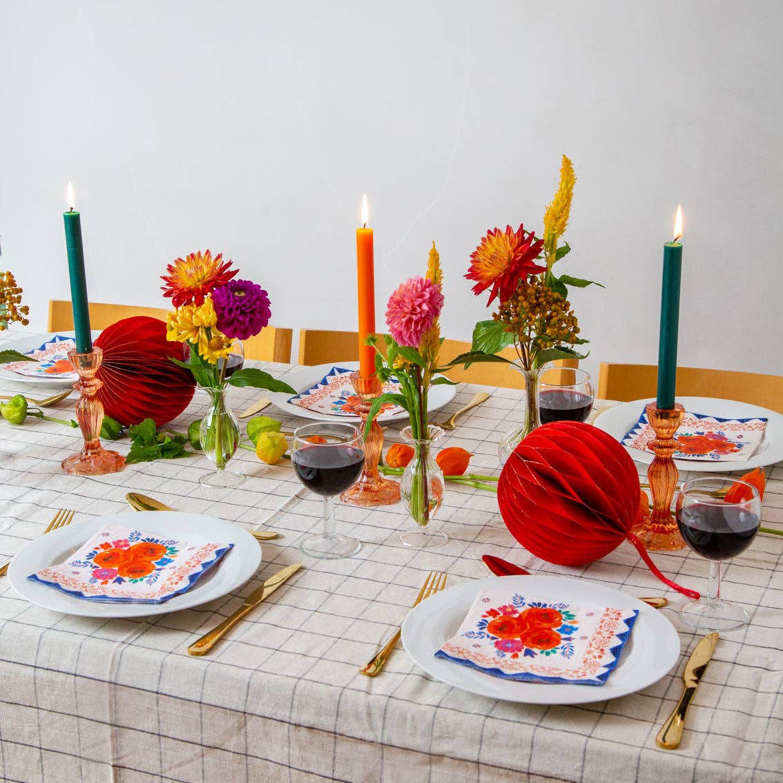 Floral Paper Napkins | Party Napkins |
