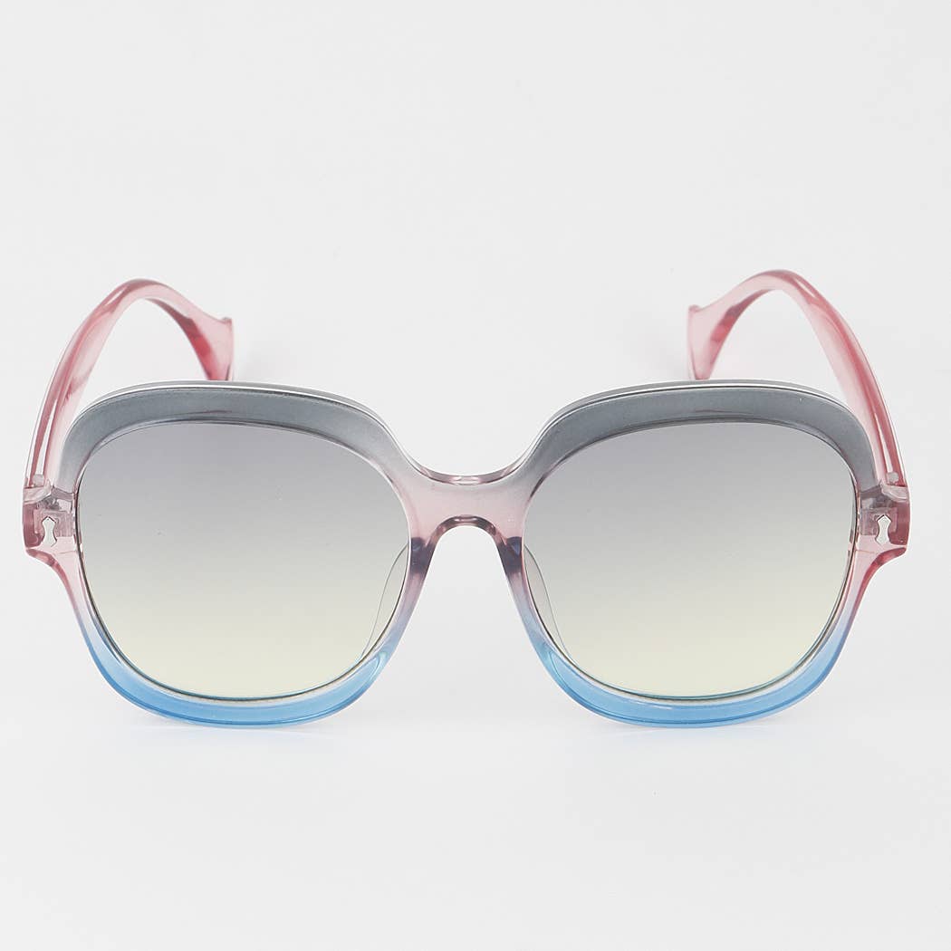 Oversized Gradient Frame Sunglasses
