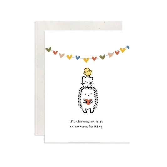 Stacking Up Birthday Card