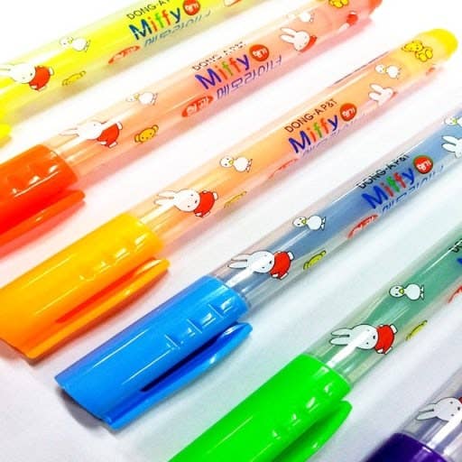 DONG-A Miffy Scented Memoriner Highlighter – 10 Color Set