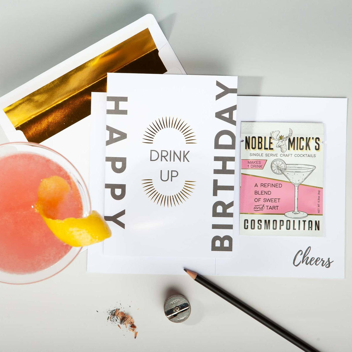 Cocktail and Cards / Drink Up Birthday Card