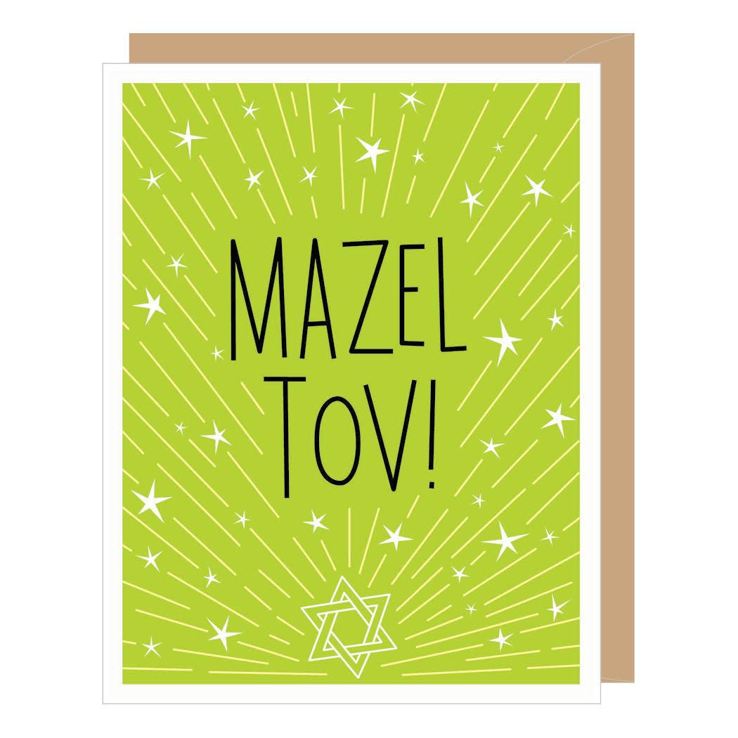 Mazel Tov Stars Congratulations Card