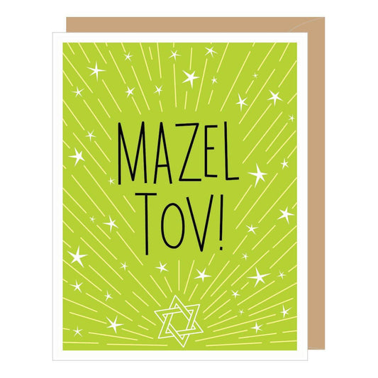 Mazel Tov Stars Congratulations Card