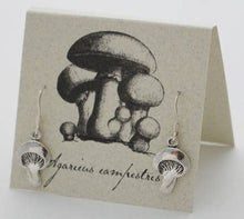 Load image into Gallery viewer, Mushroom Earrings French Wire - Silver Natural History
