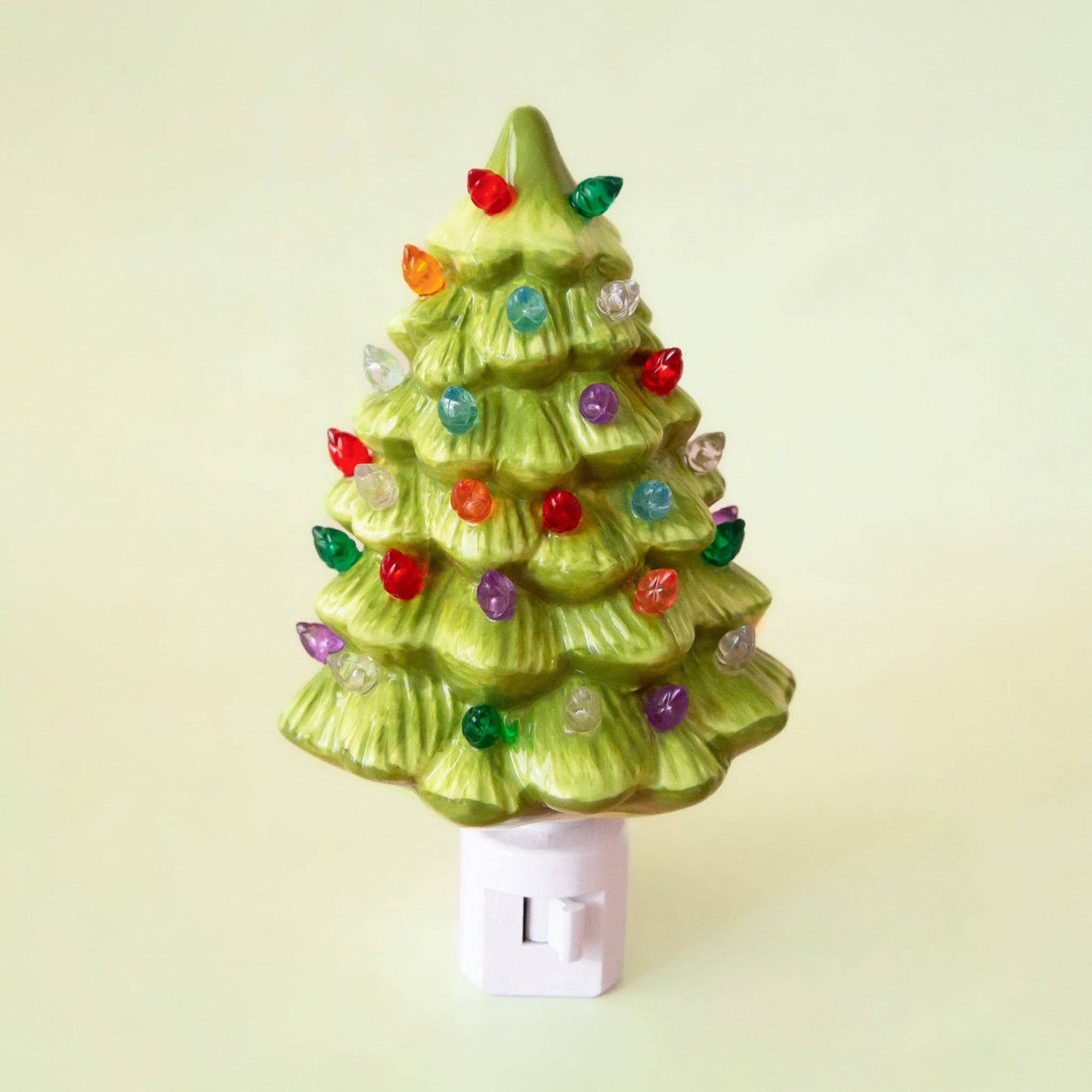 Vintage Tree Night Light | Retro Green