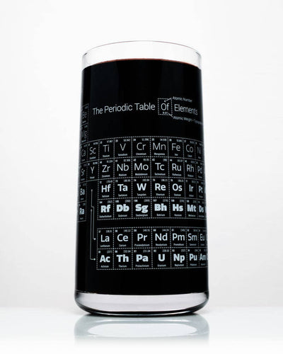 Periodic Table Drinking Glass - Front & Company: Gift Store