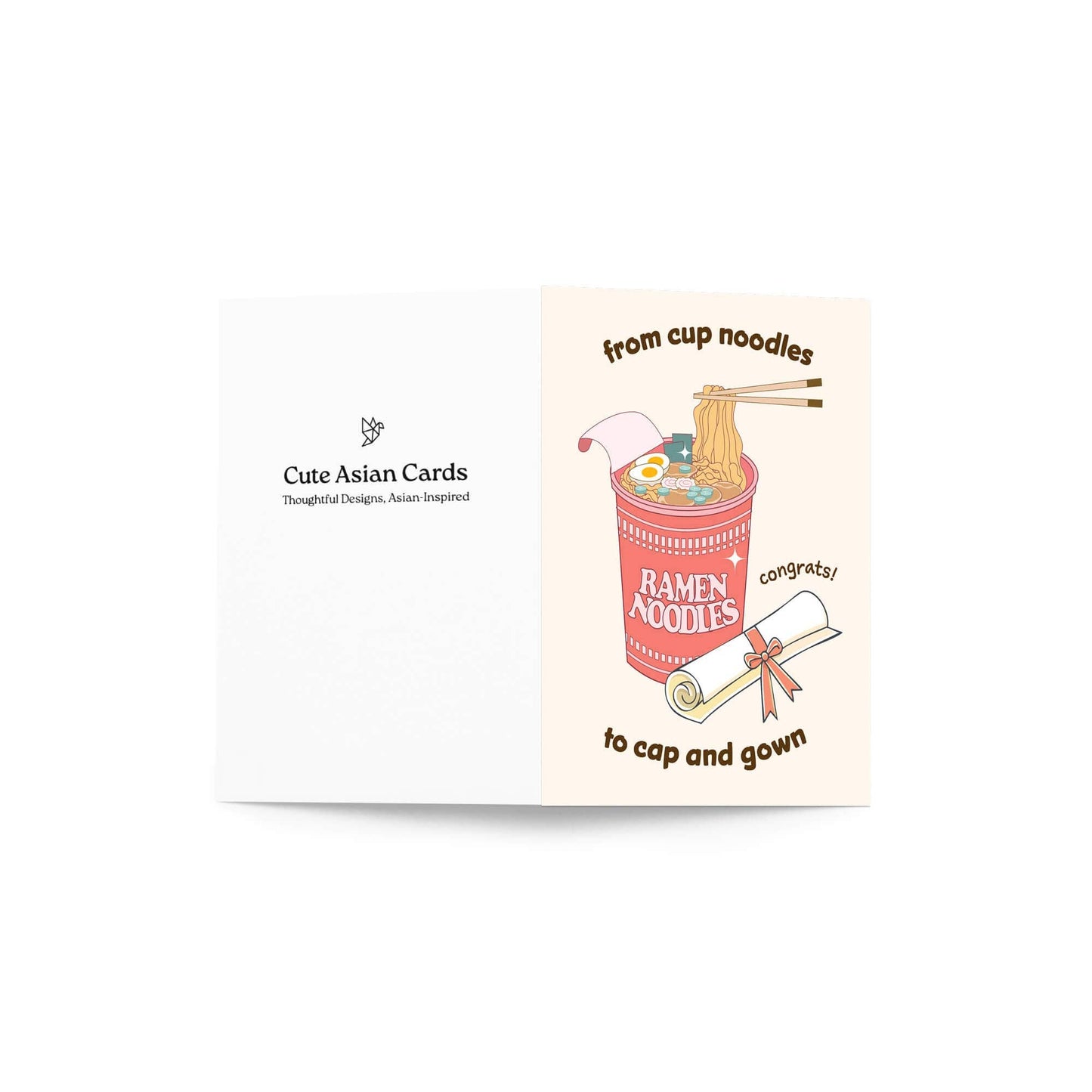 Ramen Graduation Card | Funny Instant Noodles Cup Congrats