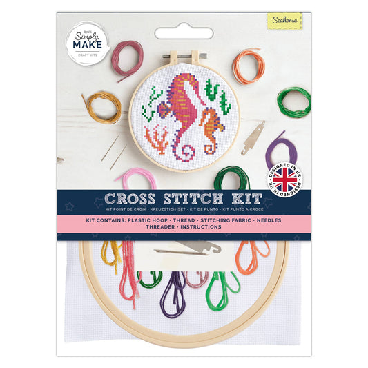Simply Make Cross Stitch Kit - Seahorse