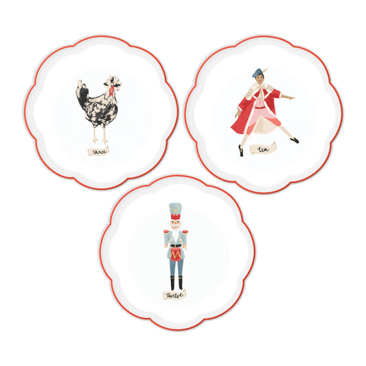 DAY1040 - 12 Days Of Christmas 12 Days Paper Plate Set