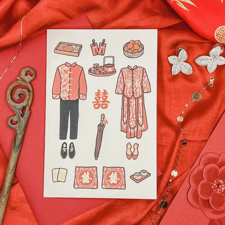 Chinese (Qun Kwa) Wedding card
