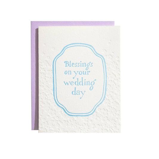 Blessings Wedding - Letterpress Greeting Card
