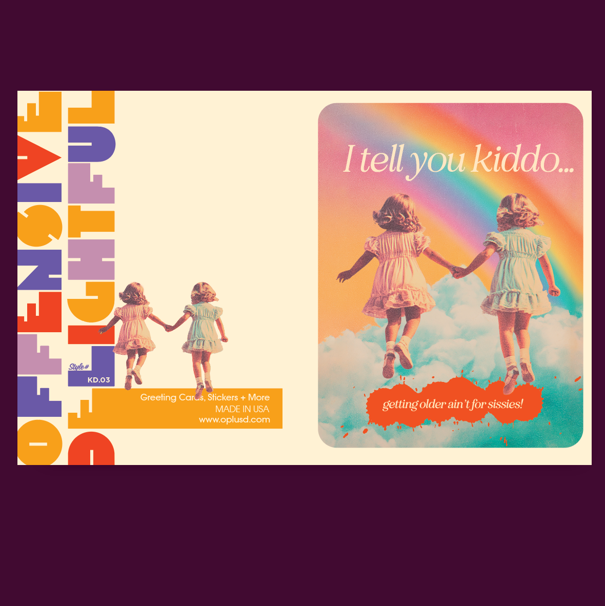 SISSIES KIDDO birthday card