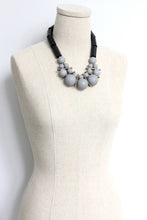 Load image into Gallery viewer, JLT519 black and gray bauble necklace
