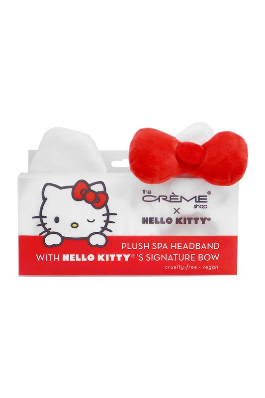 Hello Kitty Plush Spa Headband with Red Bow