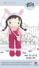 Load image into Gallery viewer, Knitty Critters - Anna The Little Bunny Girl Crochet Kit
