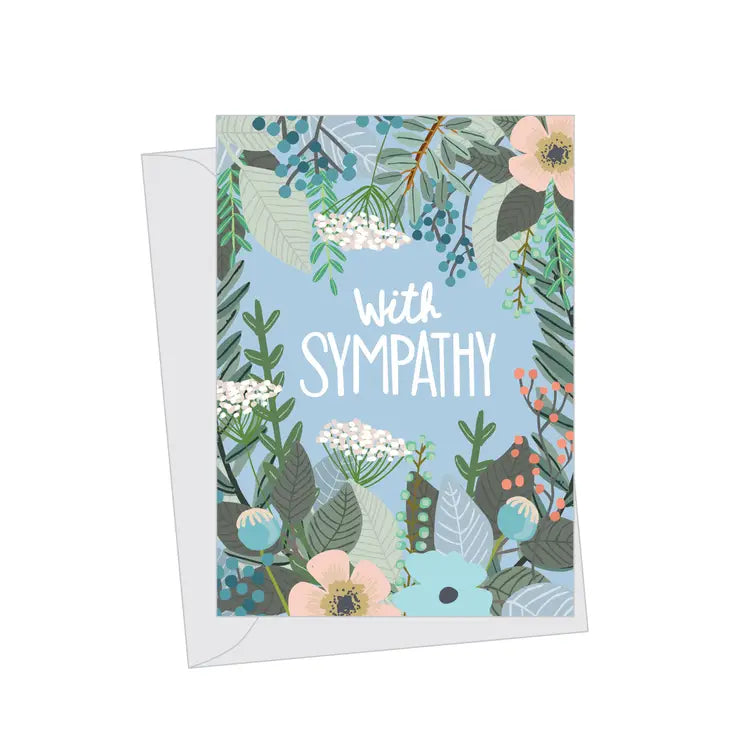 Mini Sympathy Floral, Folded Enclo