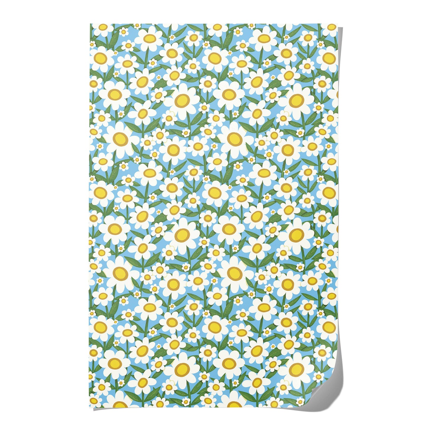 Seventies Daisy wrapping paper