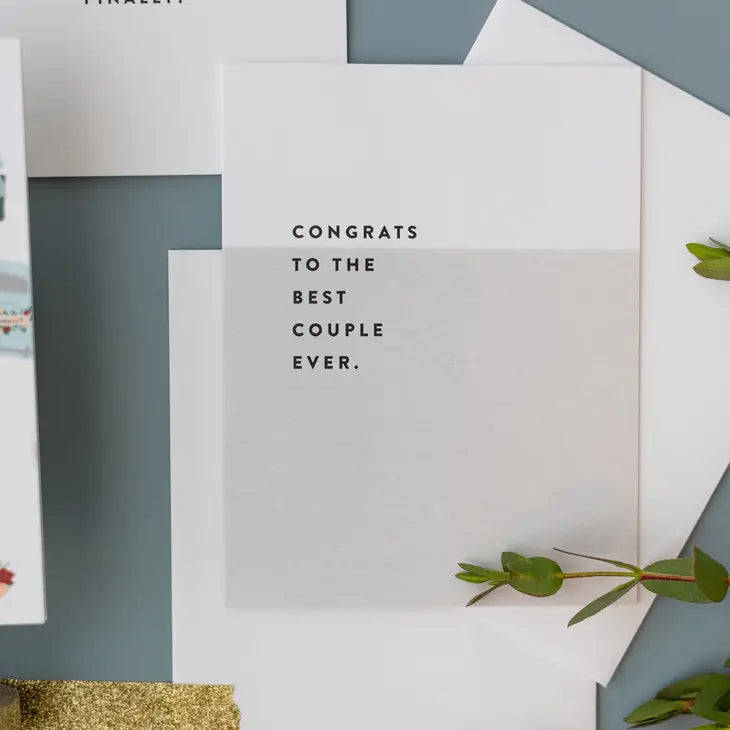Best Couple Ever Wedding Card