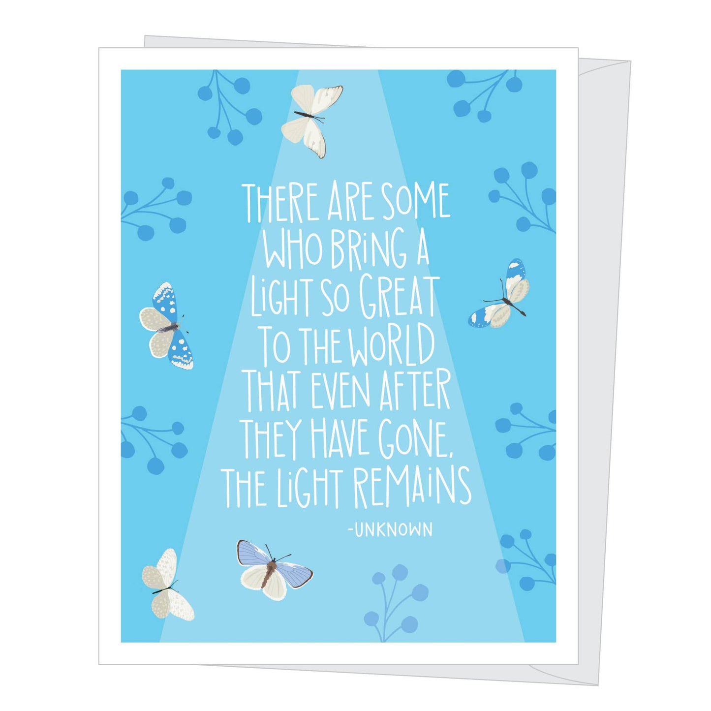 A Light So Great Sympathy Card