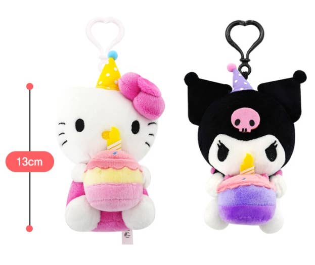Limited ! Sanrio Party Celebrate Plush Keychain - 13cm