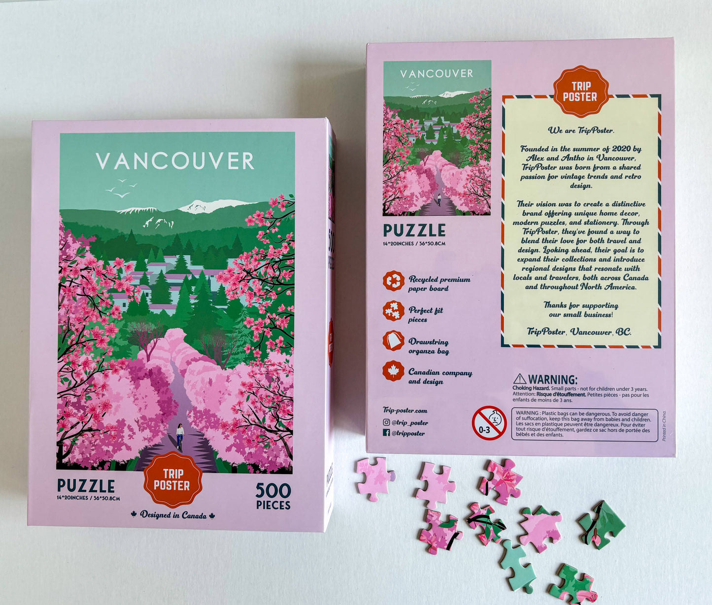PUZZLES: VANCOUVER (2 DESIGNS) & TOFINO