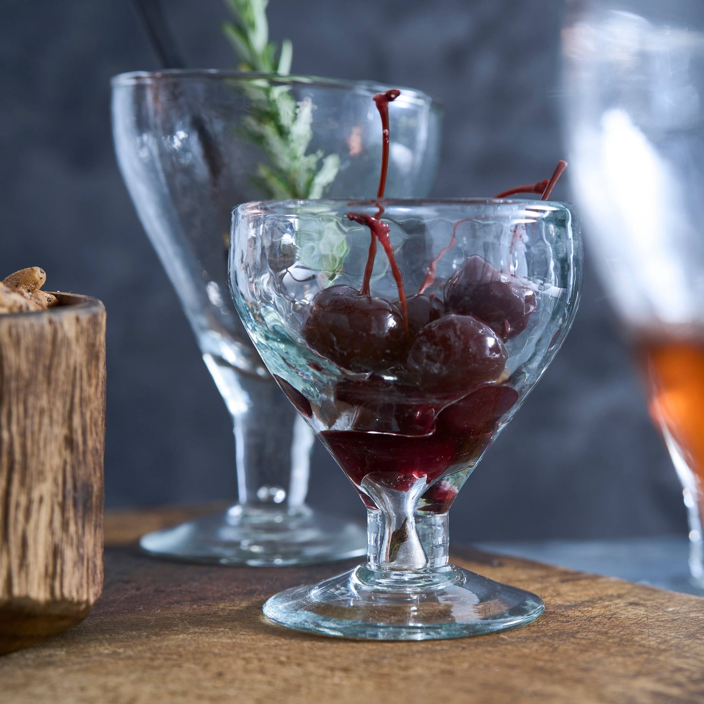 Pebbled Footed Glasses