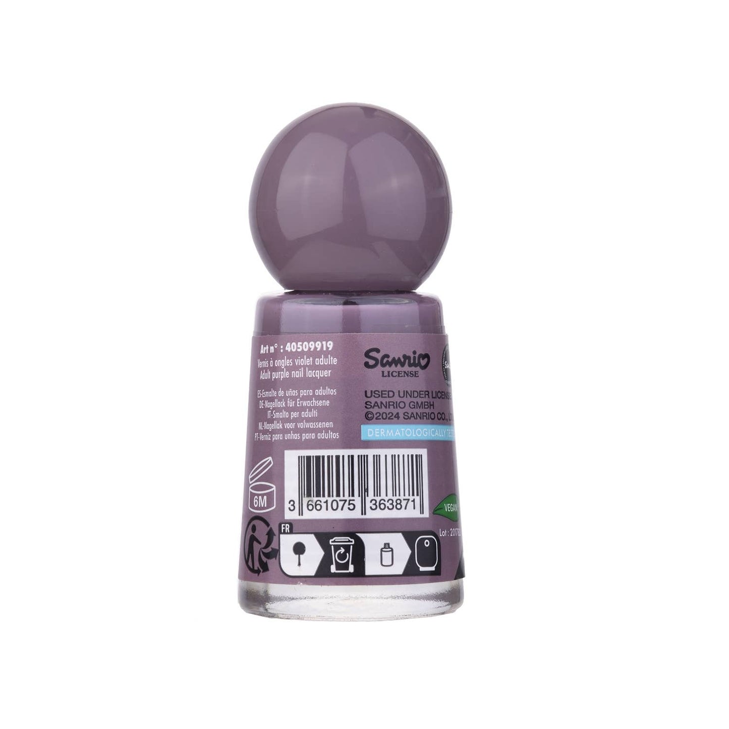 Kuromi purple nail polish 9 ml