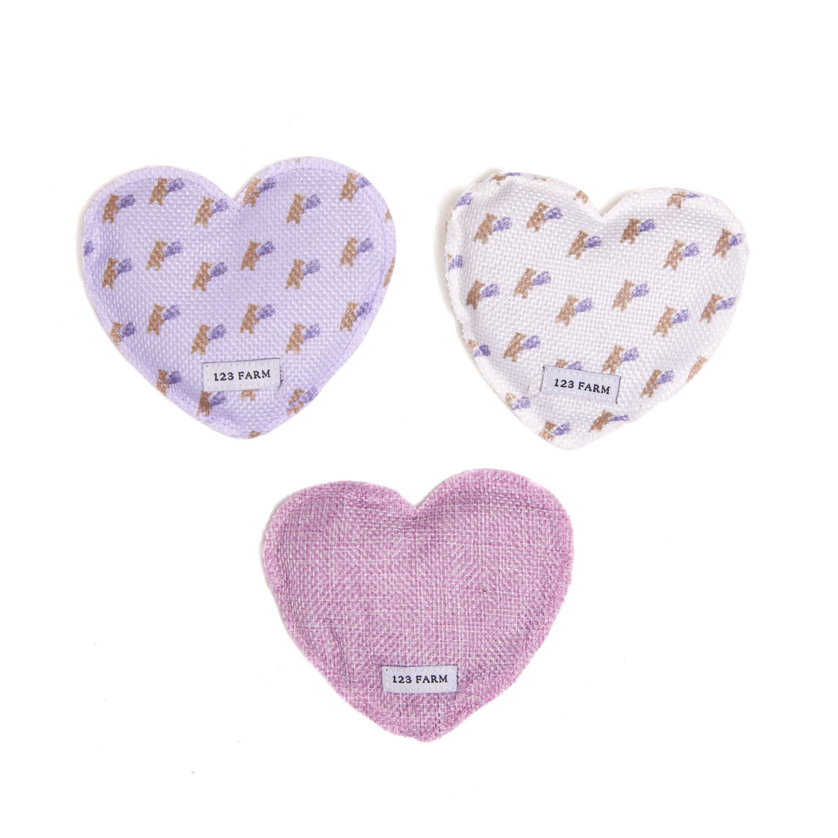 Lavender Heart Sachet - Scented Sachet, 3 Designs, 3.5"x4.5"