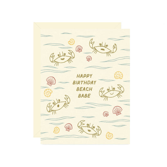 Beach Babe Birthday Card