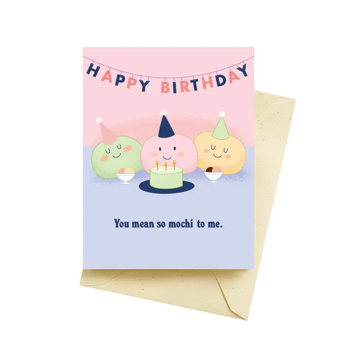 Mochi Party Birthday Cards