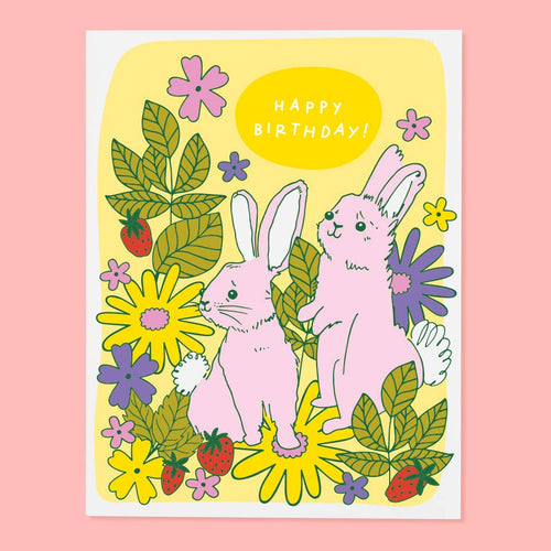 Bday Bunnies Card - Front & Company: Gift Store