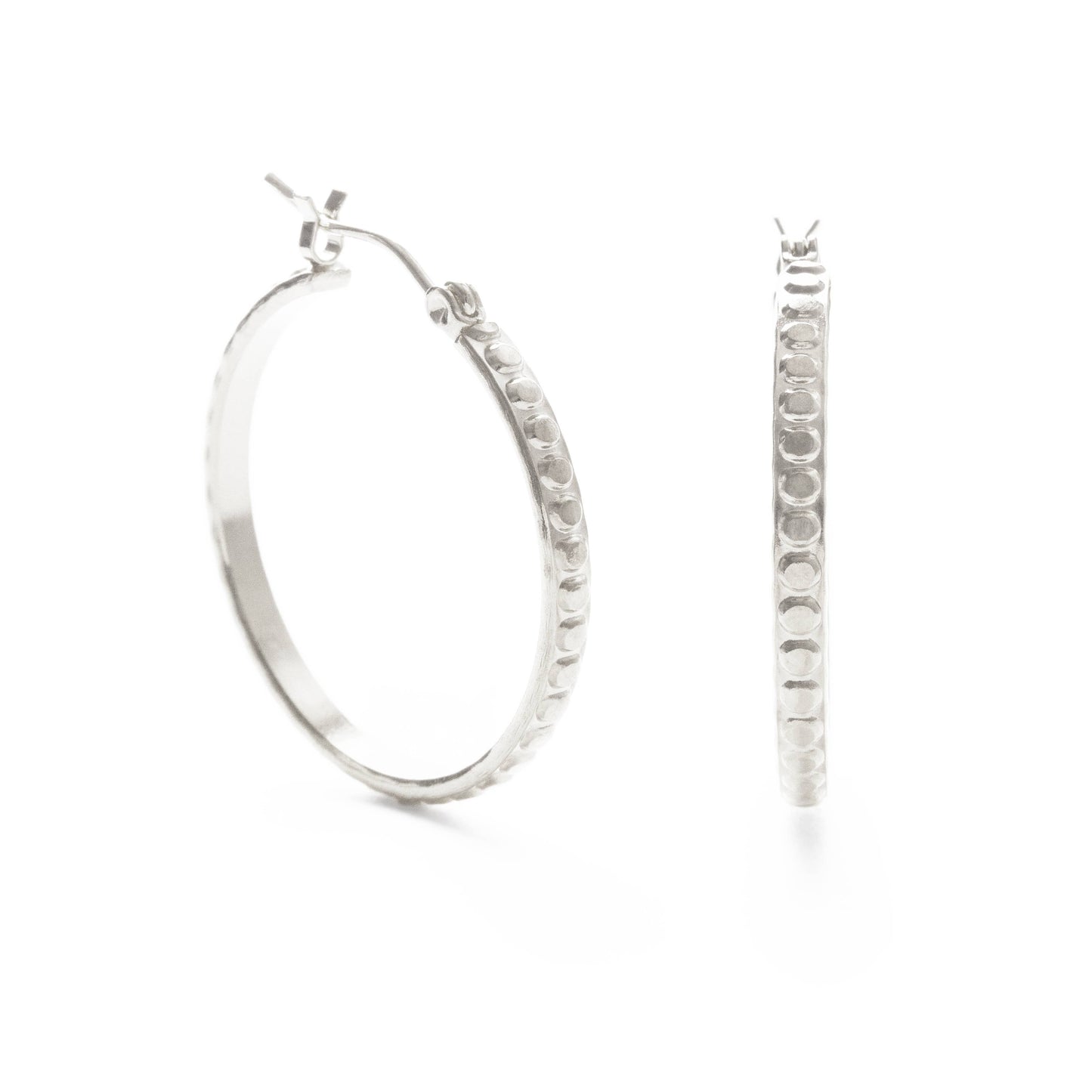 Beaded Hoops
