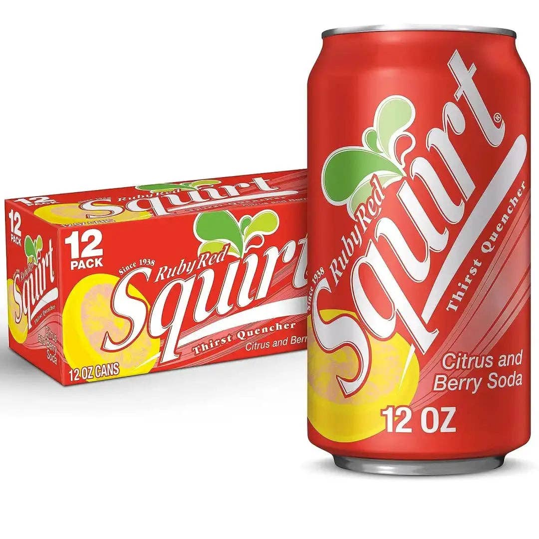 Squirt Ruby Red Grapefruit Soda, 12 fl oz
