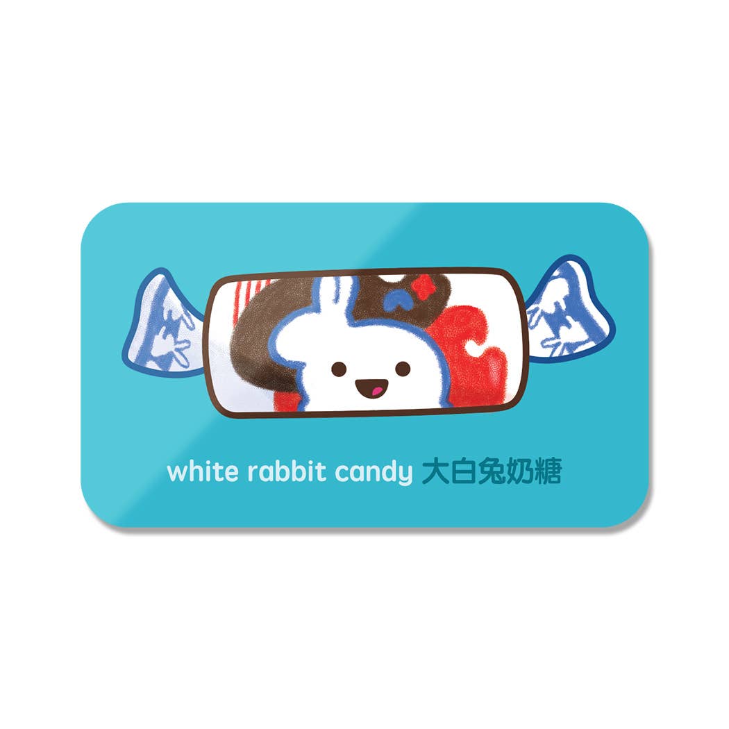 White Rabbit Candy magnet