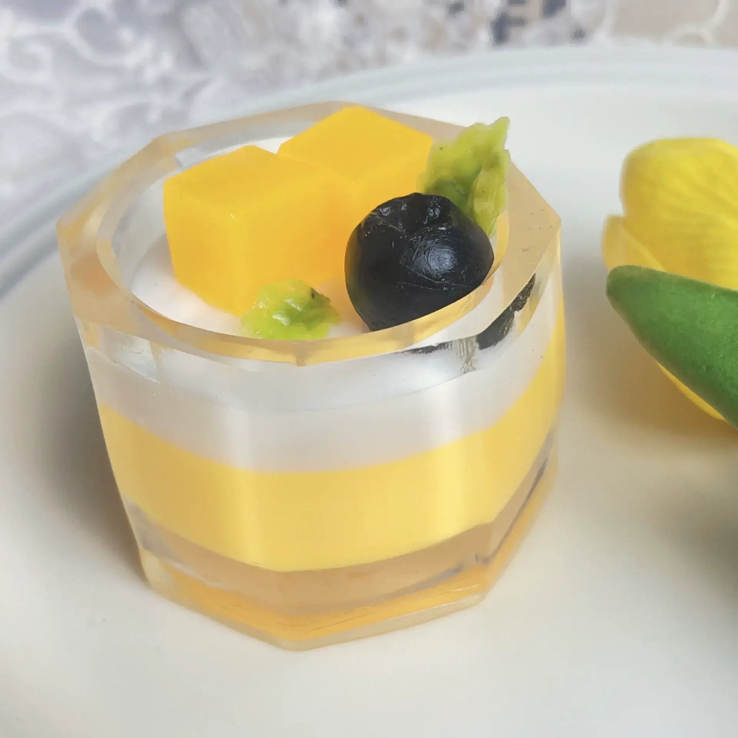 Mango Milk Tea Squishy Stress Relief Toy
