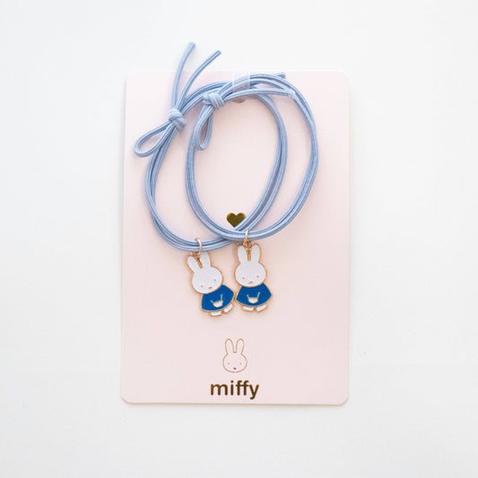 Friendship bracelet duo I Miffy hair elastics