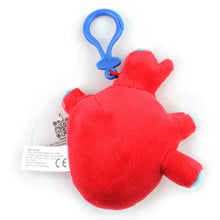 Load image into Gallery viewer, Heart Bag Charm 4&quot; Plush Keychain
