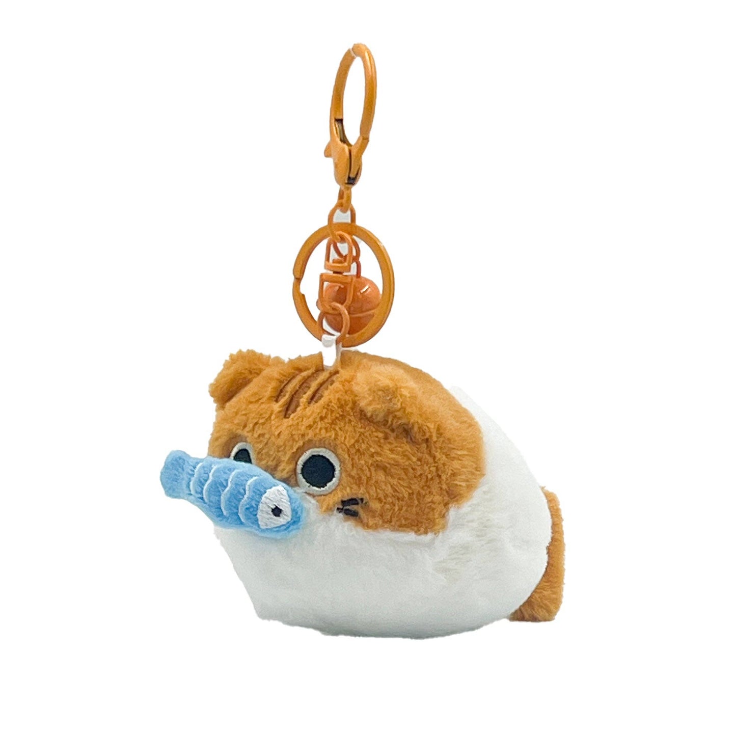 Pull On Me Keychain- Orange Kitty and Fish