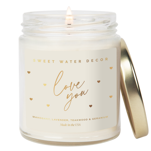 Love You 9 oz Candle - Valentine's Day & Home Decor - Front & Company: Gift Store