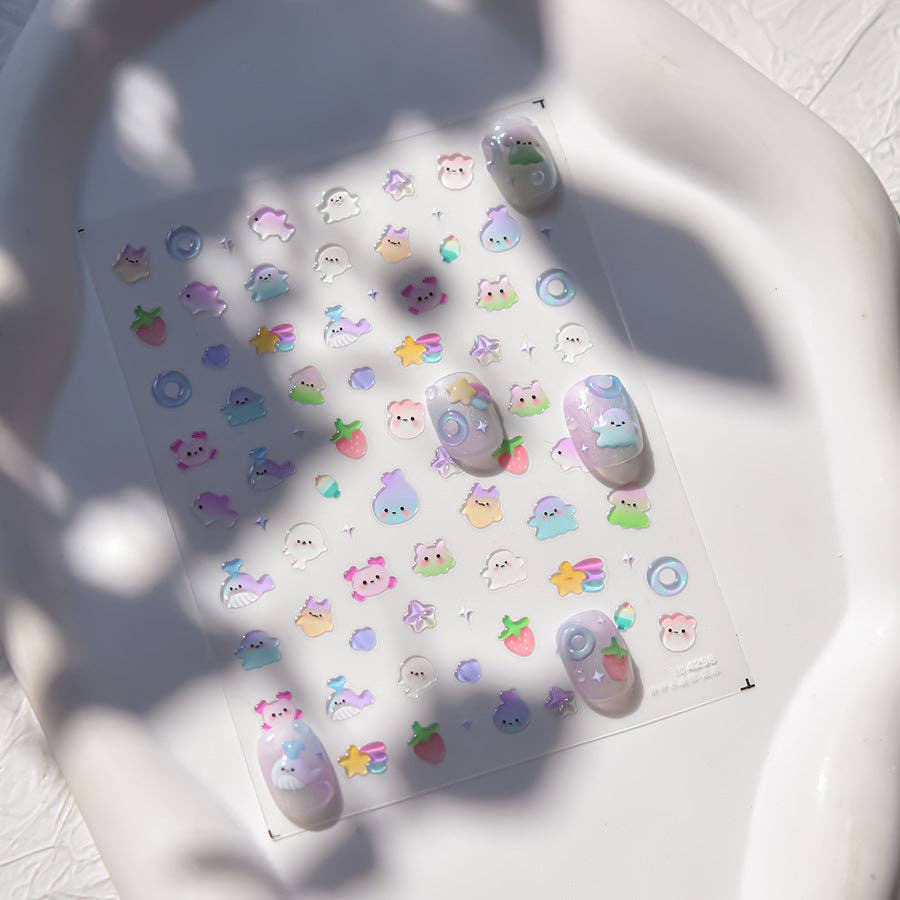 Jelly Fish Nail Deco Sticker