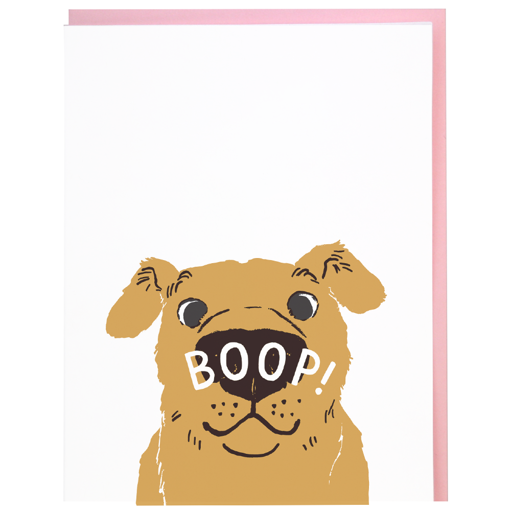 Nose Boop Dog Friendship Card